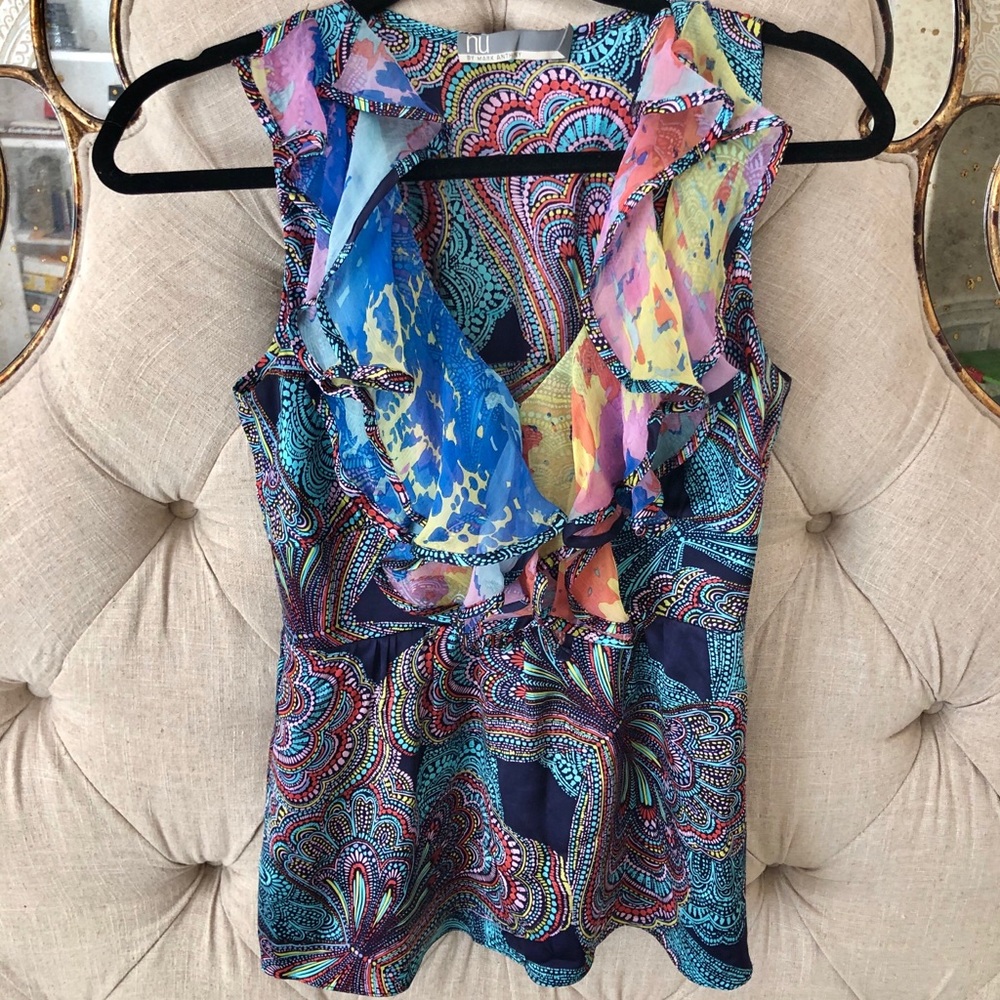 🦋 NU by Marc Anthony Multicolor Blouse
